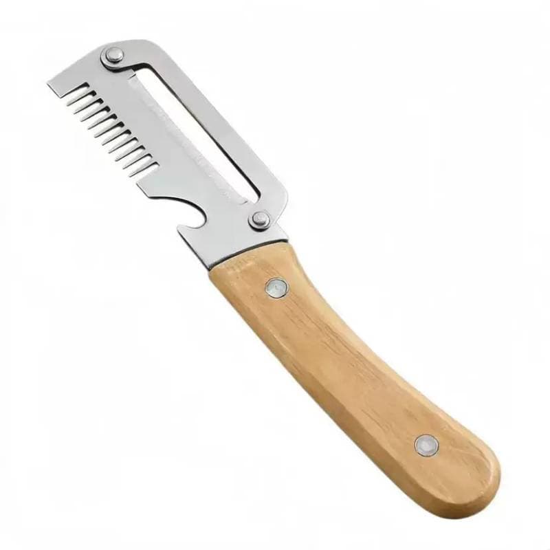 3-in-1 Kitchen Peeler with Wooden Handle